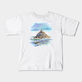 Mont Saint-Michel, Brittany, France Kids T-Shirt